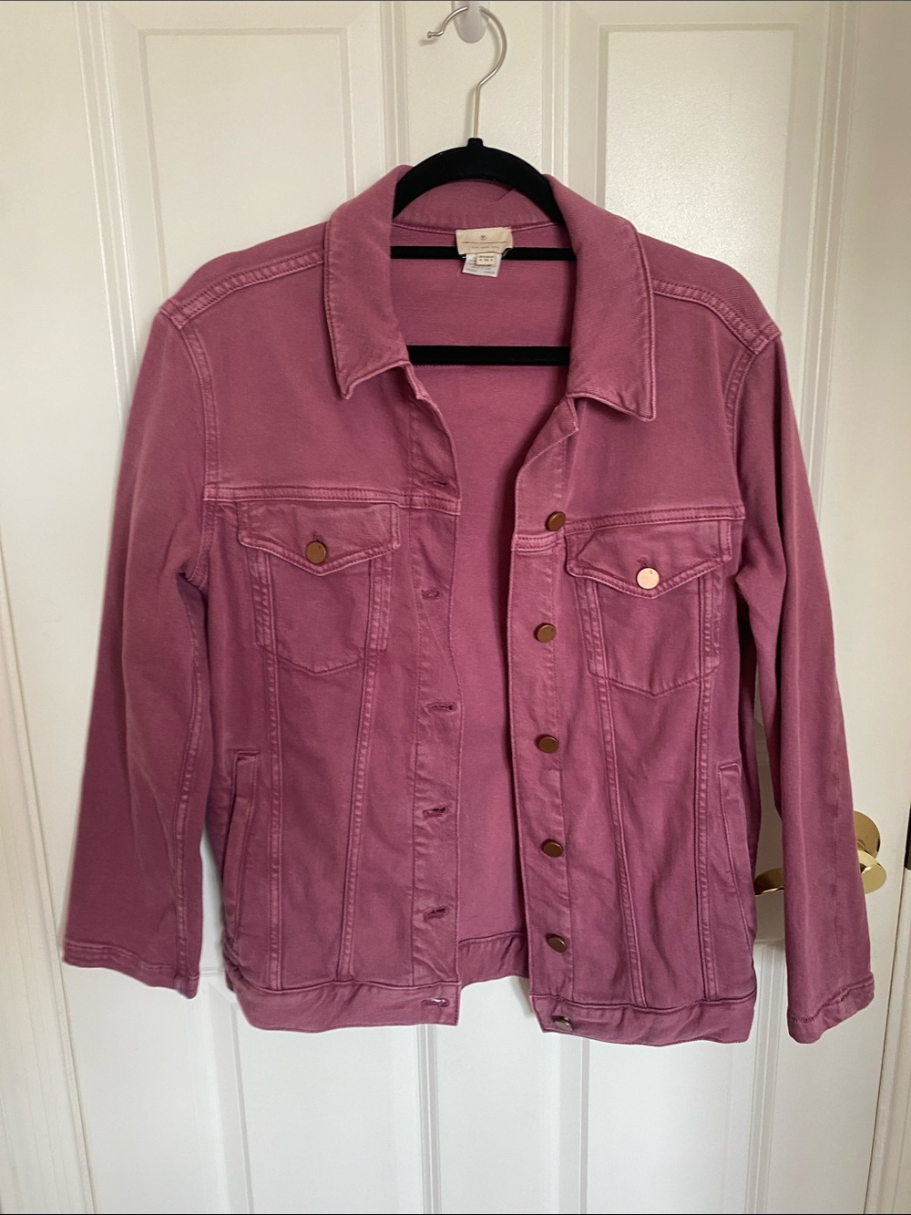 French Connection Antique Dye Denim Jacket, Size 4 - Picture 4 of 5